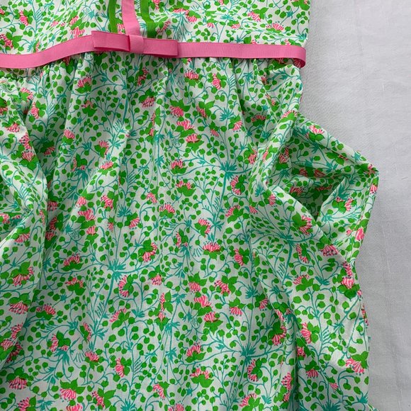 Vintage "The Lilly" Lilly Pulitzer 1960's Pink & Green Floral Dress Size Medium - Picture 15 of 16